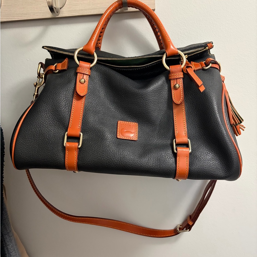 Dooney & Bourke Black and Orange Satchel